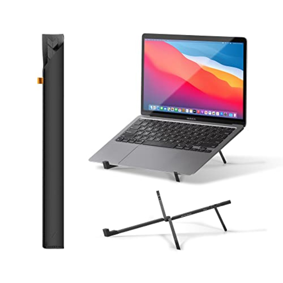 Laptop Stand Bamboo - Fold Laptop Stand Ultra-Slim Foldable and