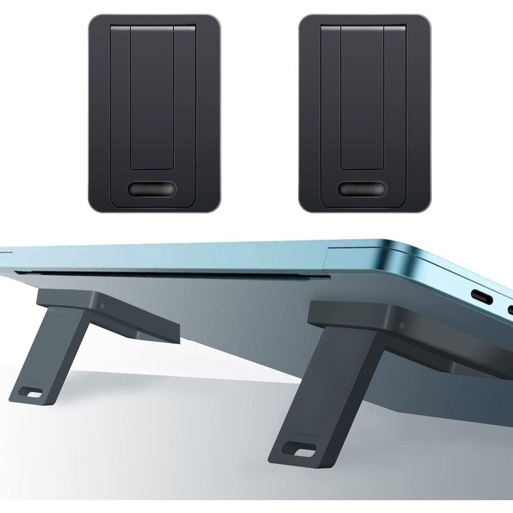 Laptop Stand Bamboo - Compact Dual-Function Laptop Stand, Portable Cooling