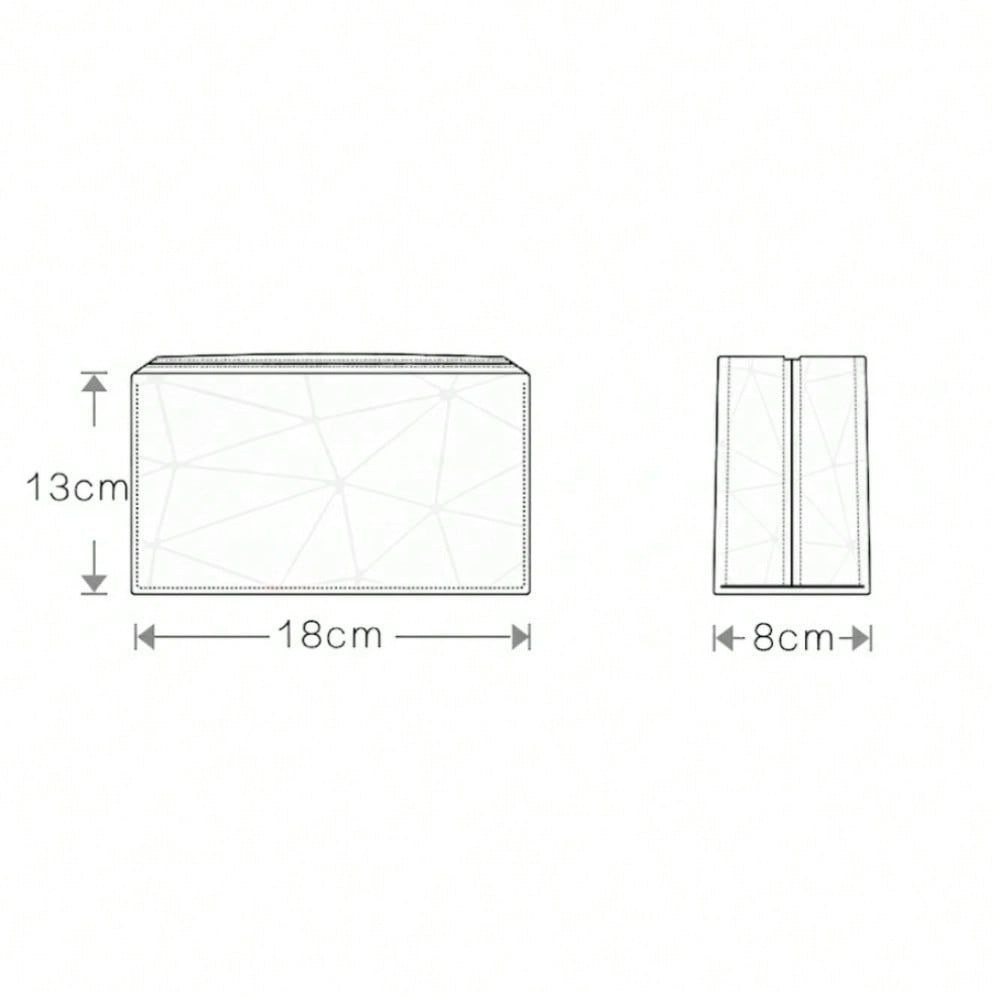 Geometric Luminous Makeup Bag  - Tech Accessories Travel Organizer Pouch ulasan dan harga