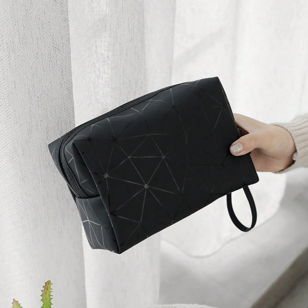 Geometric Luminous Makeup Bag  - Tech Accessories Travel Organizer Pouch ulasan dan harga