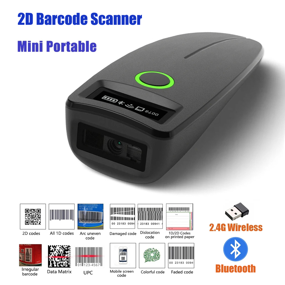 2D Barcode Scanner W7 Mini Wir - Document Scanner Portable ulasan dan harga