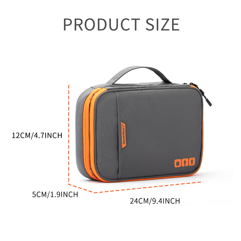Multi-Compartment Portable Ele - Tech Accessories Travel Organizer Pouch ulasan dan harga