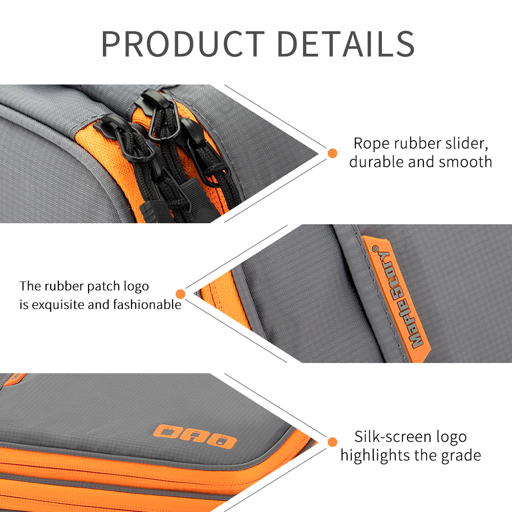 Multi-Compartment Portable Ele - Tech Accessories Travel Organizer Pouch ulasan dan harga