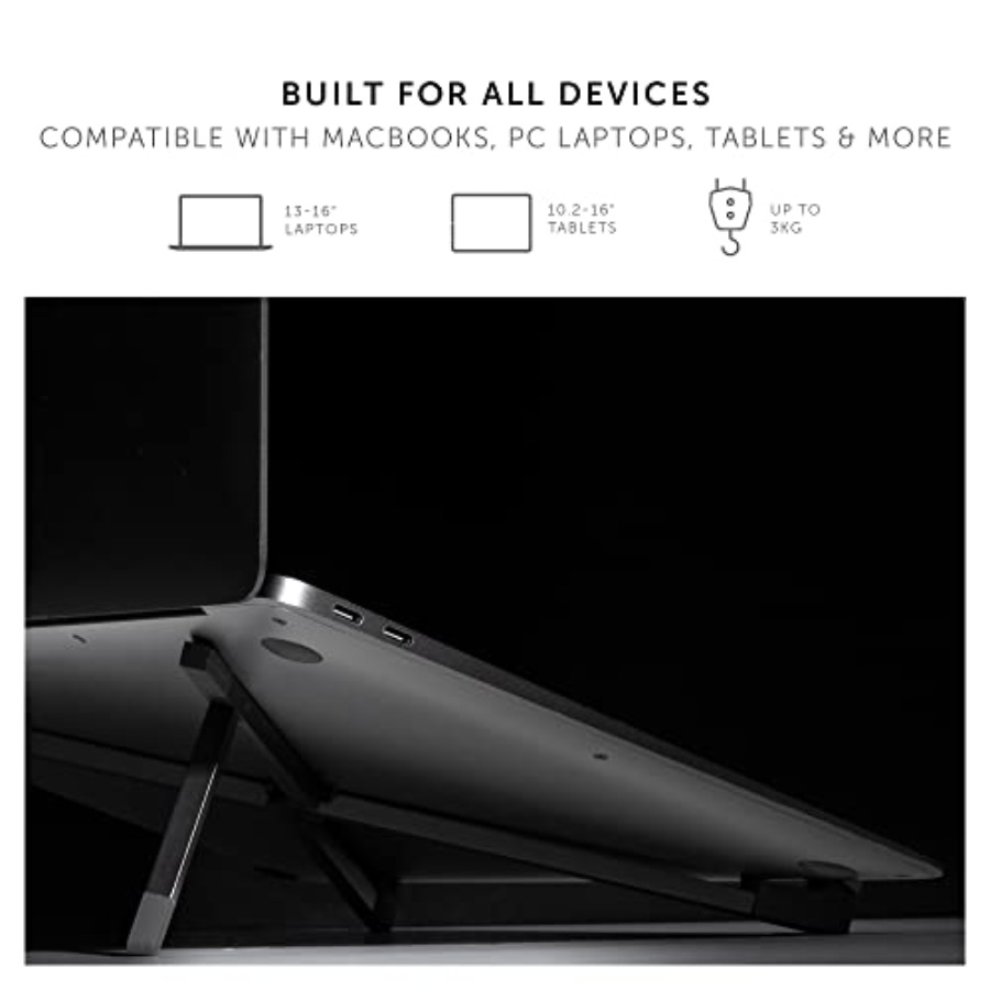 Fold Laptop Stand Ultra-Slim F - Laptop Stand Bamboo ulasan dan harga