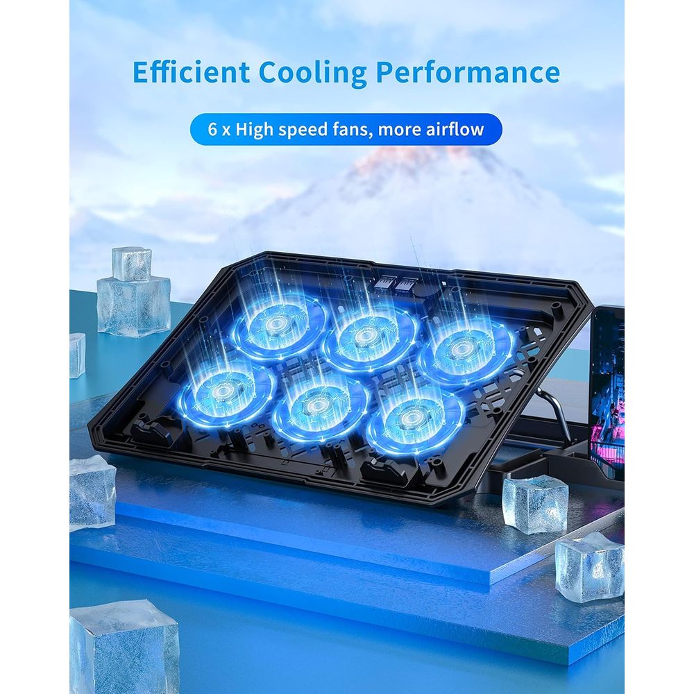 15.6 Inch Laptop Cooling Pad w - Laptop Stand Bamboo ulasan dan harga