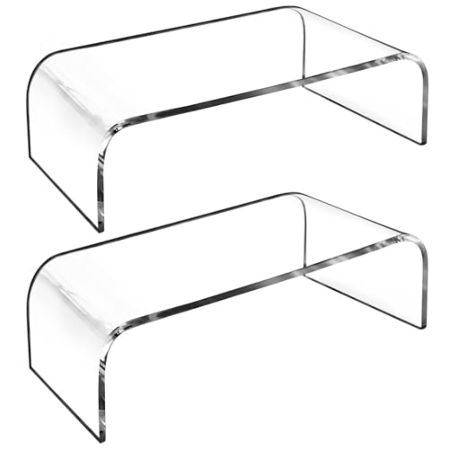 2 Pack Acrylic Laptop Monitor  - Laptop Stand Bamboo ulasan dan harga