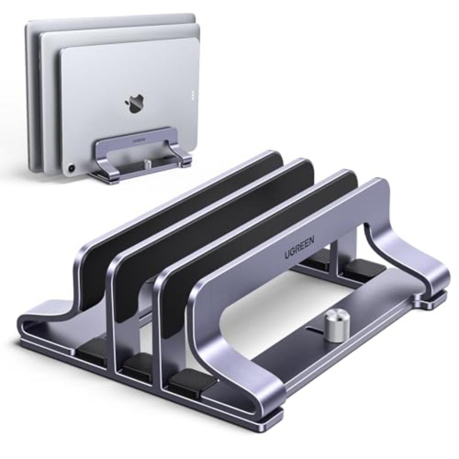 Vertical Laptop Stand Holder D - Laptop Stand Bamboo ulasan dan harga