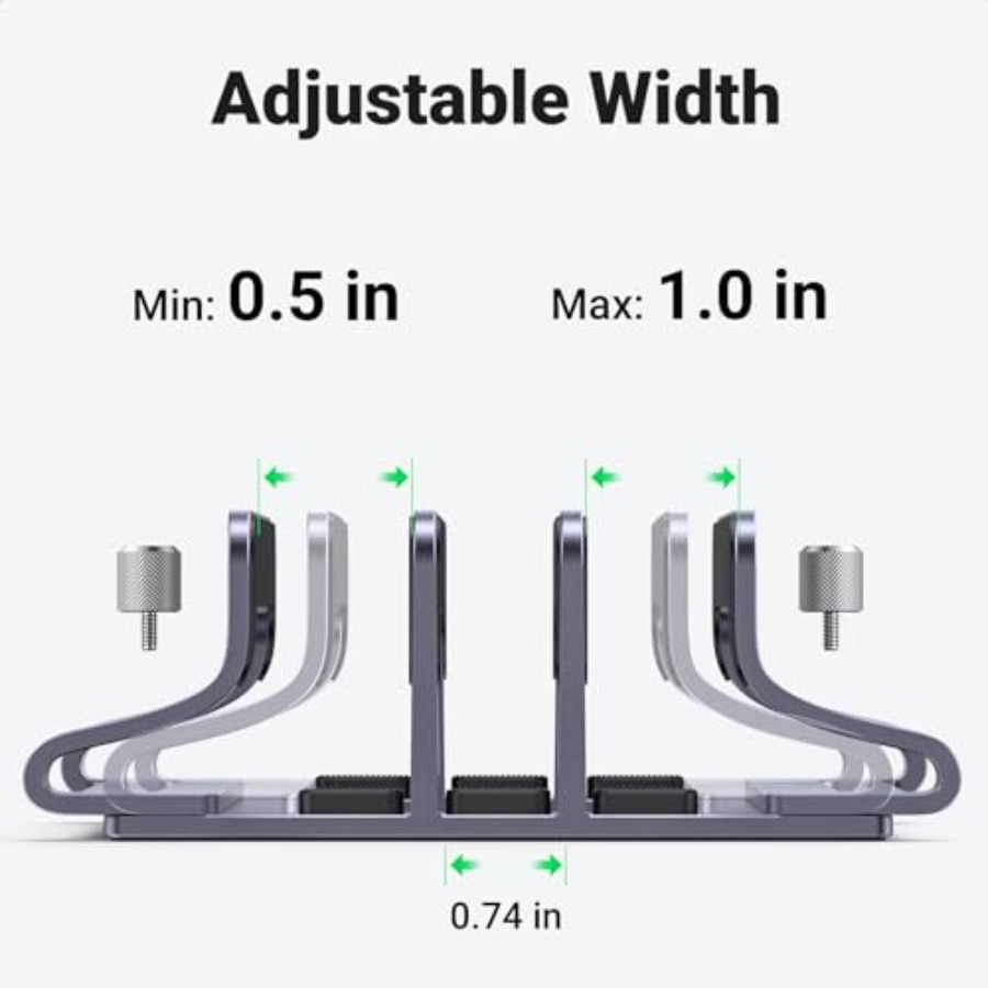 Vertical Laptop Stand Holder D - Laptop Stand Bamboo ulasan dan harga