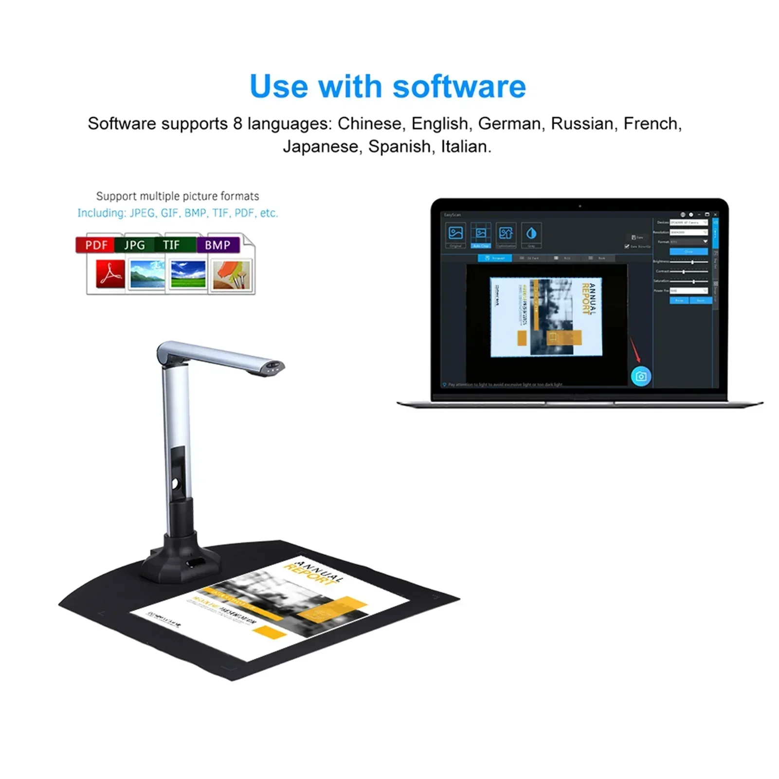 Passport Camera Scanner Reader - Document Scanner Portable ulasan dan harga
