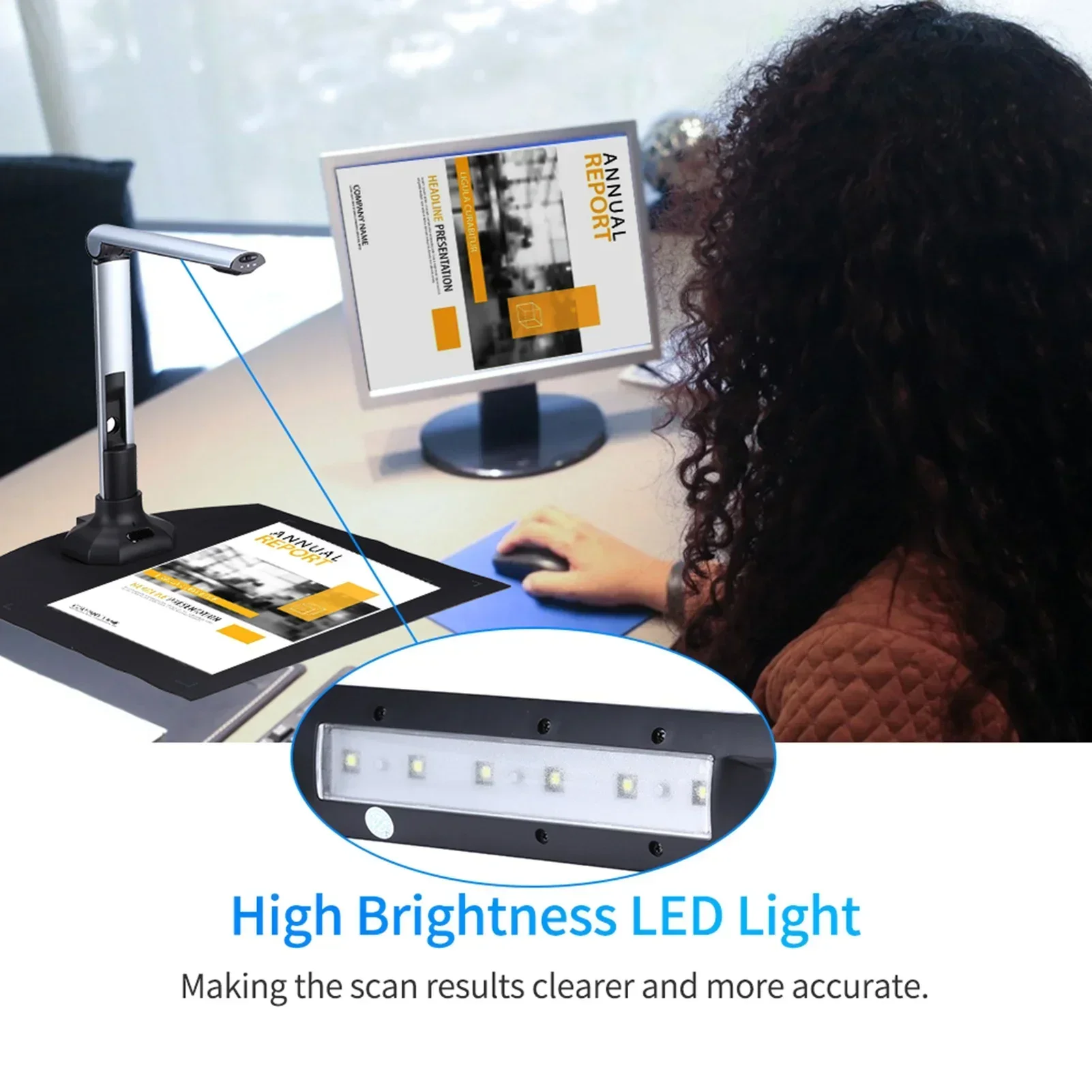 Passport Camera Scanner Reader - Document Scanner Portable ulasan dan harga