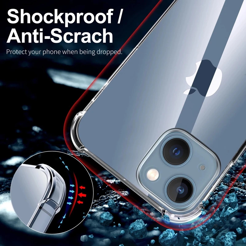 Shockproof Clear Phone Case Fo - Tech Accessories Apple ulasan dan harga