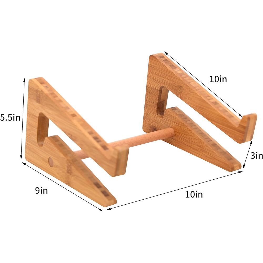 Laptop Stand - Wooden Desk, Ba - Laptop Stand Bamboo ulasan dan harga