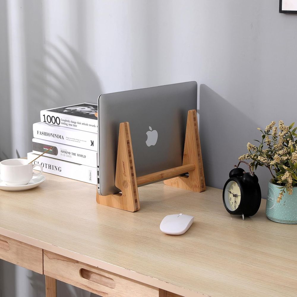 Laptop Stand - Wooden Desk, Ba - Laptop Stand Bamboo ulasan dan harga