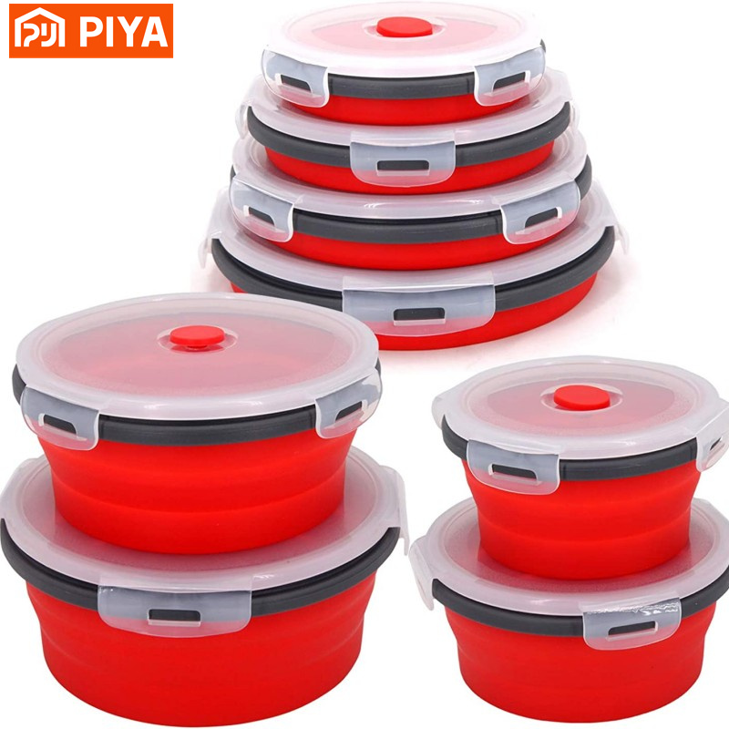 Silicone Folding Lunch Box wit - Document Scanner Portable ulasan dan harga