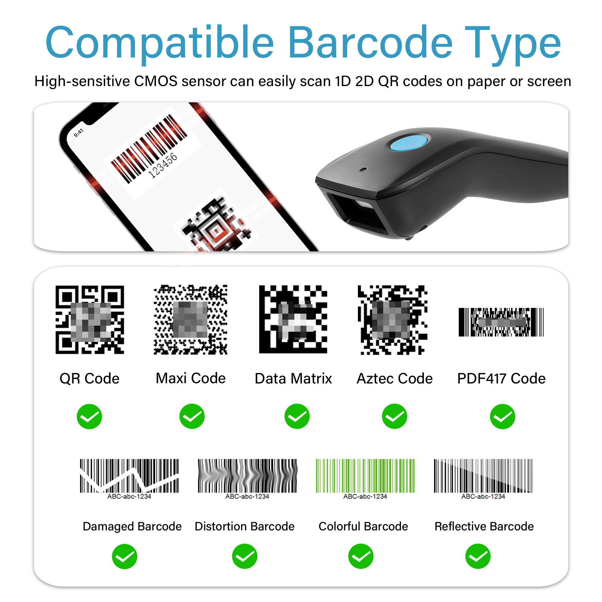 Mini 3 In 1 Bluetooth Barcode  - Document Scanner Portable ulasan dan harga