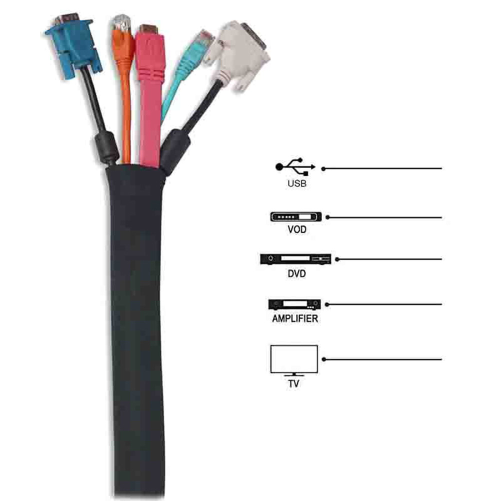 2Pcs Cable Sleeve Neoprene Cab - Cable Sleeve Neoprene ulasan dan harga