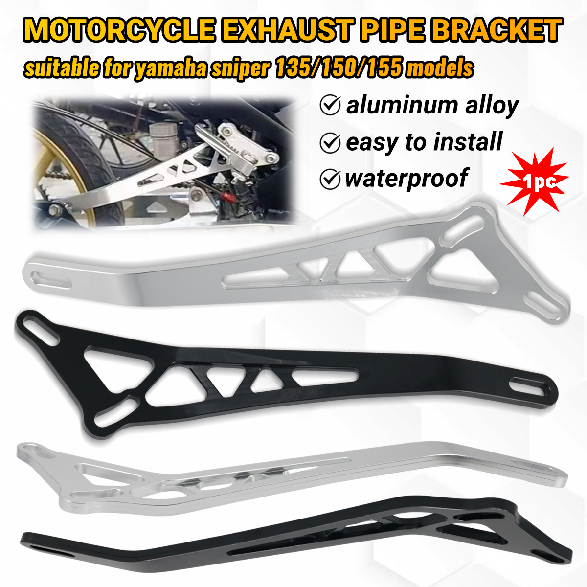 Motorcycle exhaust pipe bracke - Tech Accessories Store ulasan dan harga