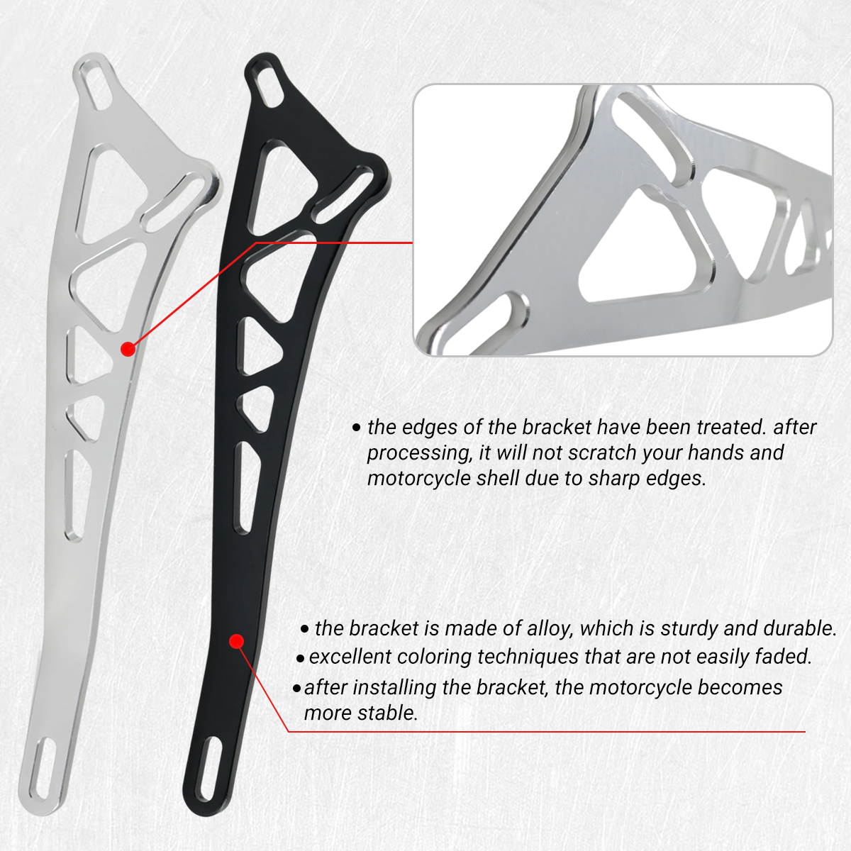 Motorcycle exhaust pipe bracke - Tech Accessories Store ulasan dan harga